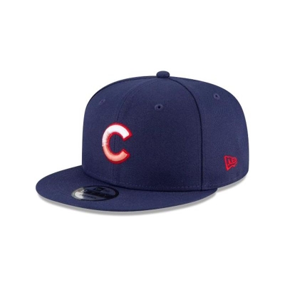 Chicago Cubs Gorra | New Era MLB Americana Fade 9fifty Snapback Cap Mexico - Azules